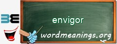 WordMeaning blackboard for envigor